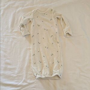 Carter's Cream Sleep Sack with Leaf Pattern